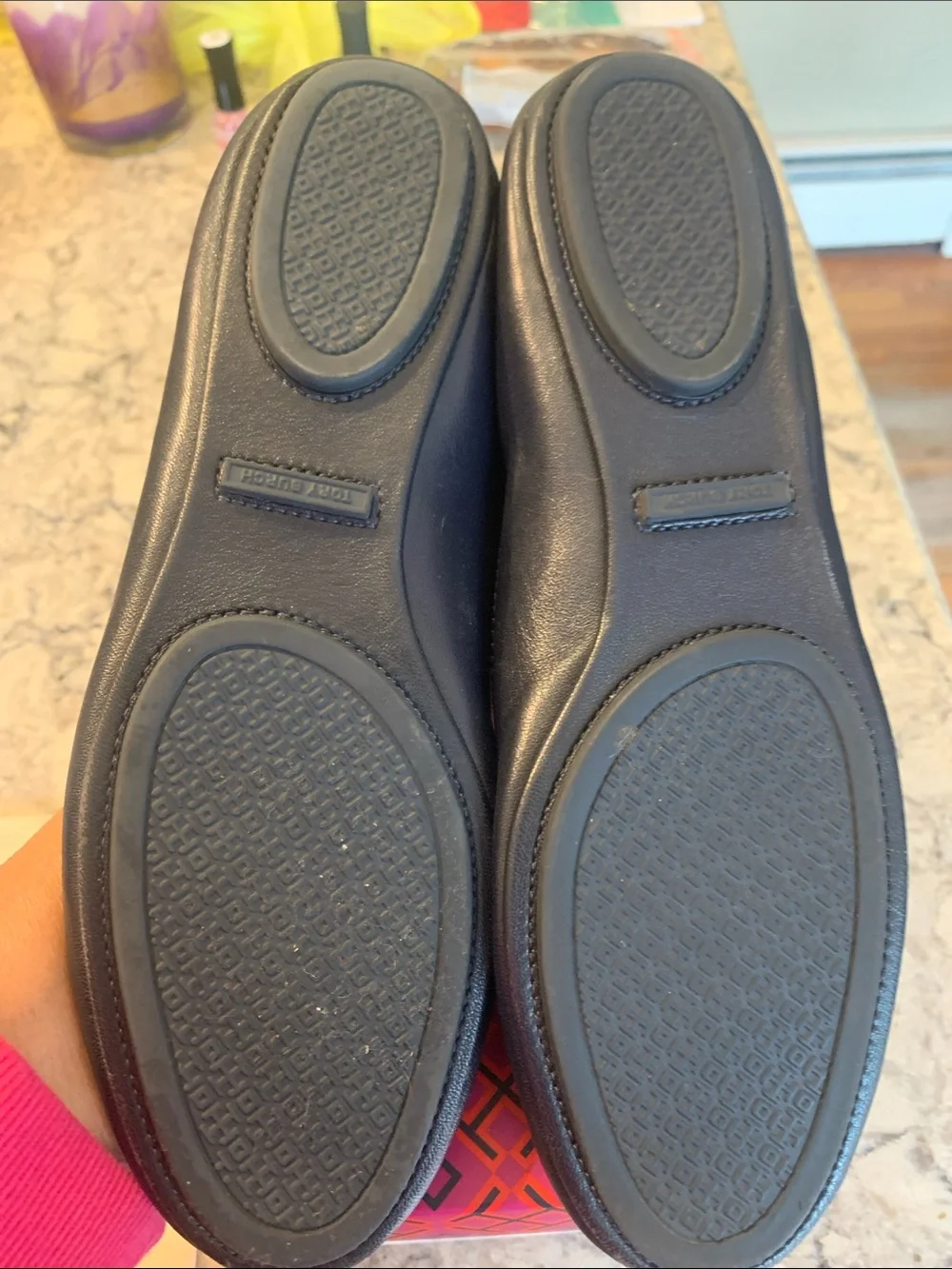 Tory Burch navy leather